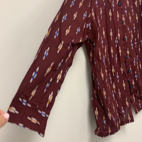 Oks cotton button down long sleeve size XL - Picture 3 of 9